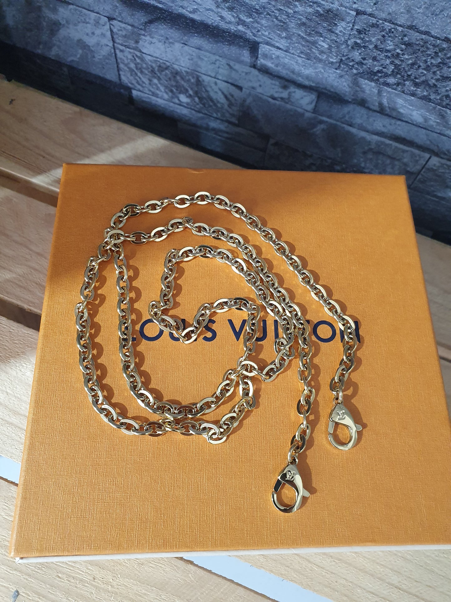 NEU! Original Louis Vuitton Schulterkette Felicie Kette Gold