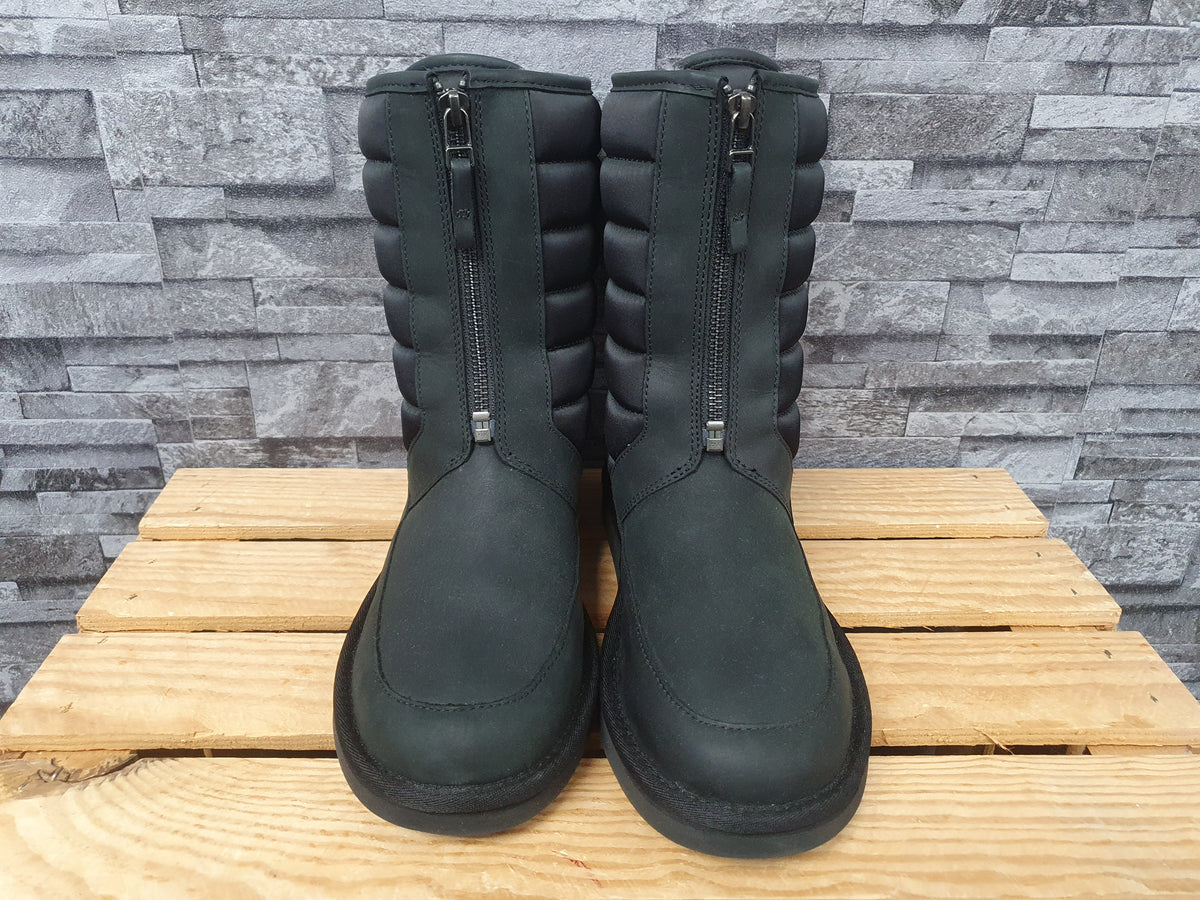 Original UGG Boots Stiefel Zaire Nubuck Leder Schwarz Lammfell Gr.39