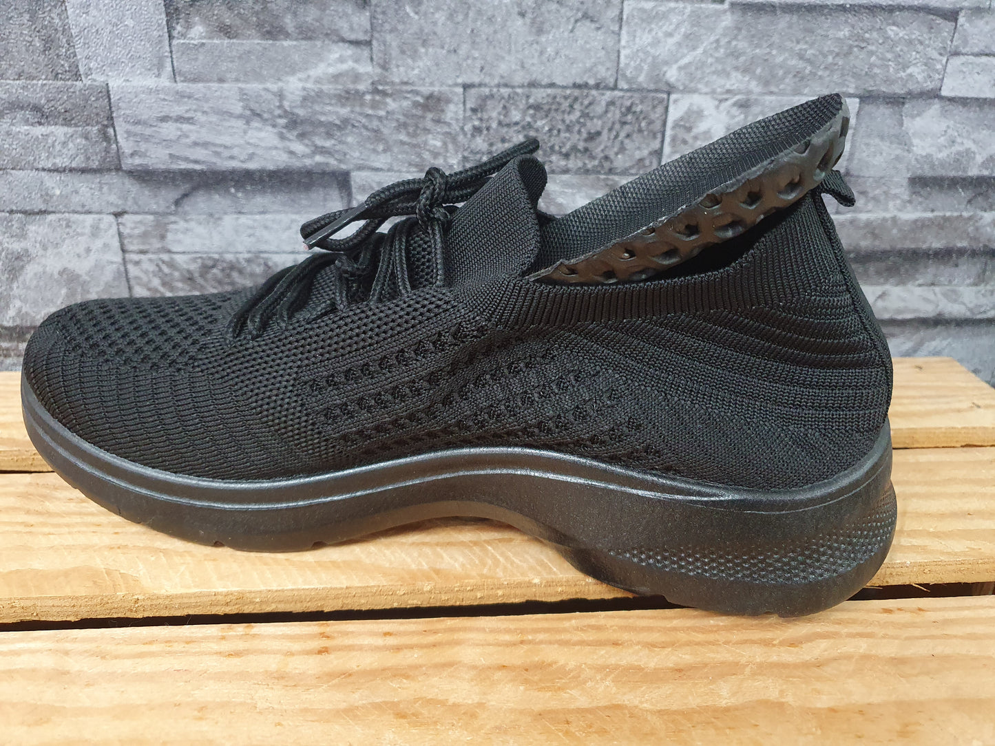 Herren Sneaker Sportschuhe Sportschuhe Grau & Schwarz
