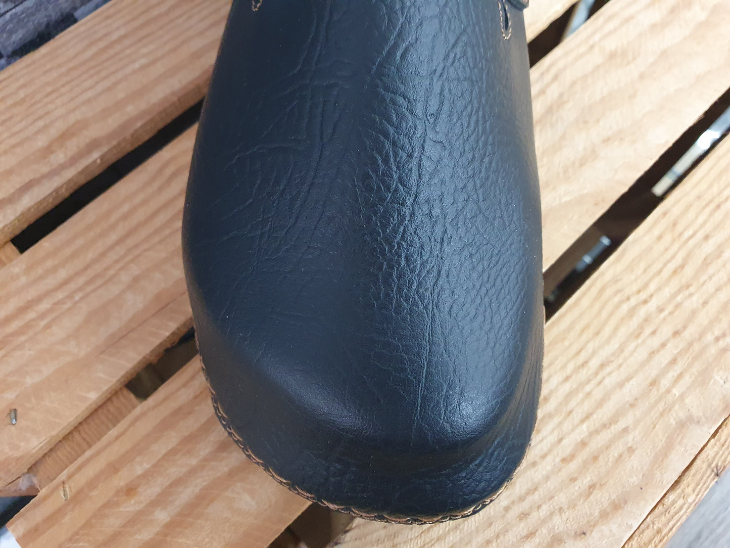 Magnus Herren Clogs Pantolette Lederinnensohle Schwarz Softfußbett