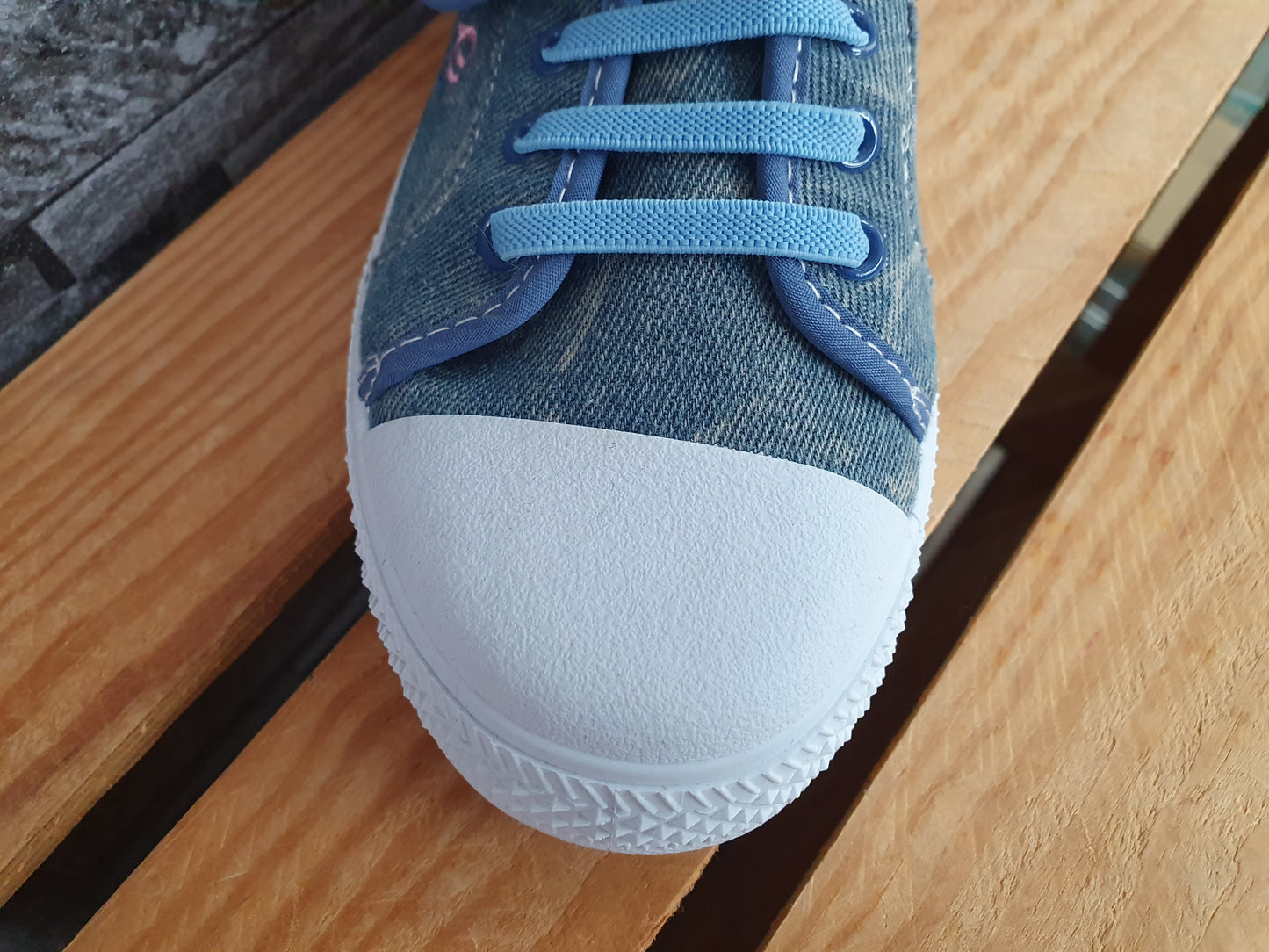 Slobby Mädchen Sneaker Sportschuhe Freizeitschuhe Jeansblau Pink 1 x Klett