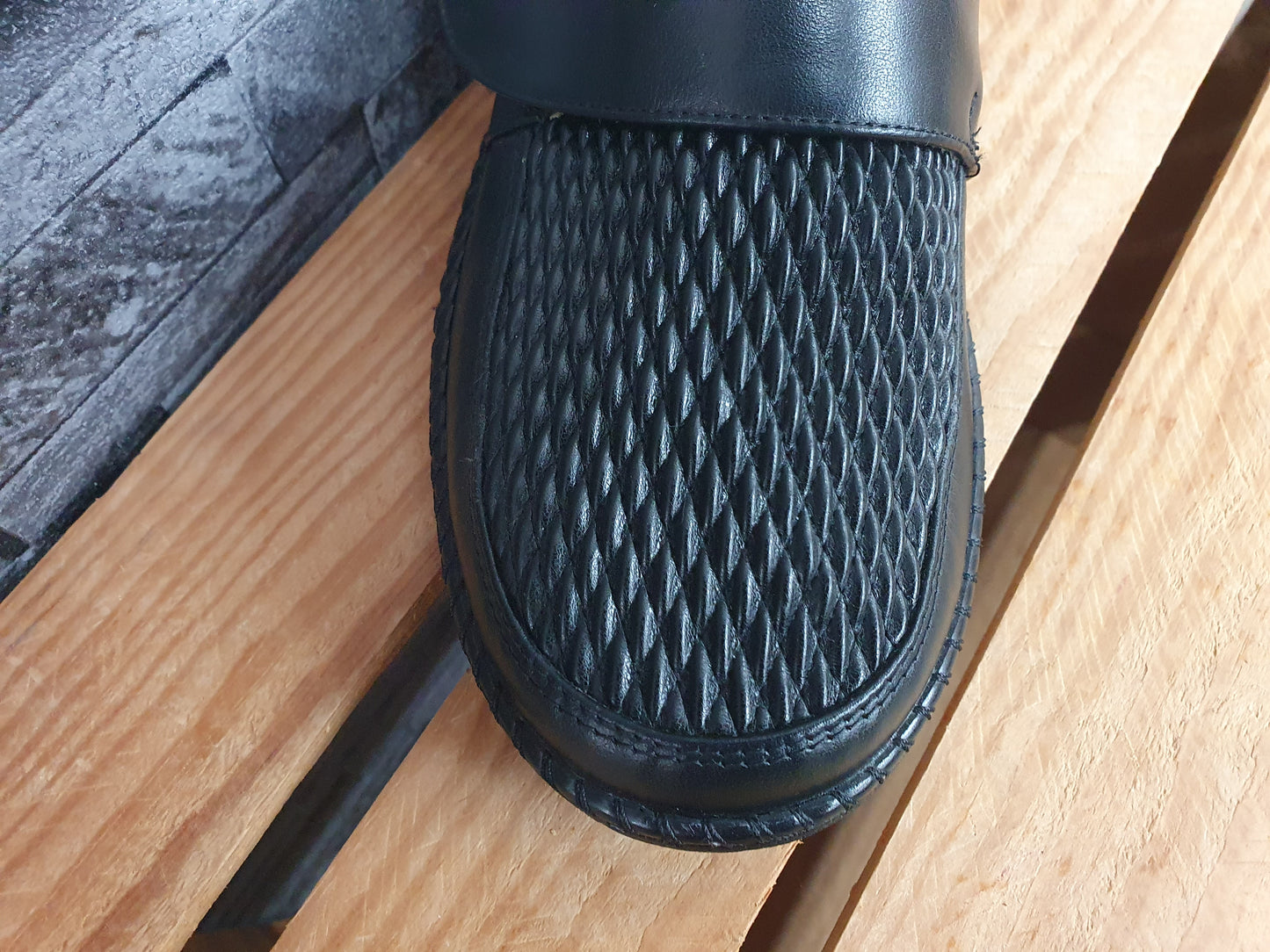 Damen Halbschuhe Kosela Medic Hallux Gesundheitsschuhe Leder Strech Klett Schwarz Weite H