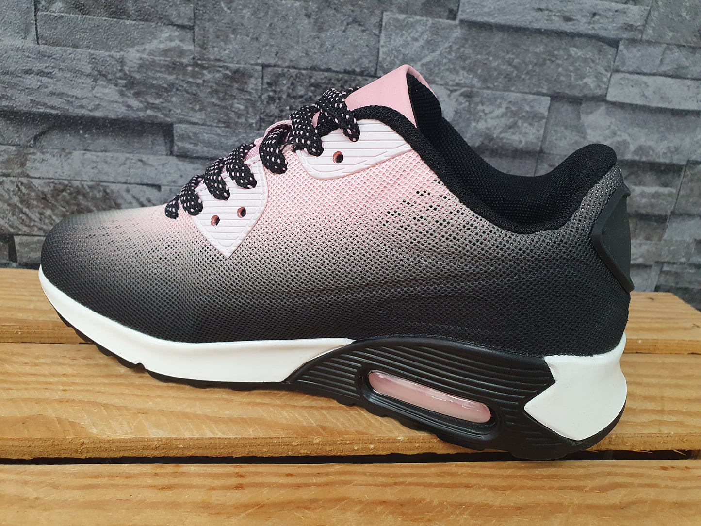 Damen Sneaker Sportschuhe Schuhe Schwarz Gr. 36-37