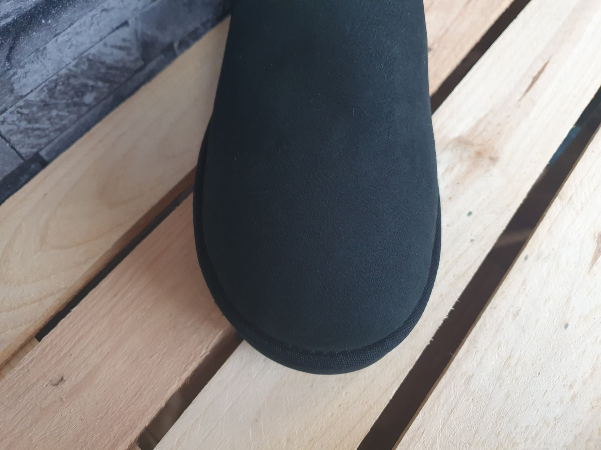 NEU! Original UGG Boots Mini Bailey Button Bling Schwarz Lammfell Gr.41