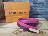 NEU! Original Louis Vuitton Schulterriemen  Schultergurt  Cluny Leder  Fuchsia