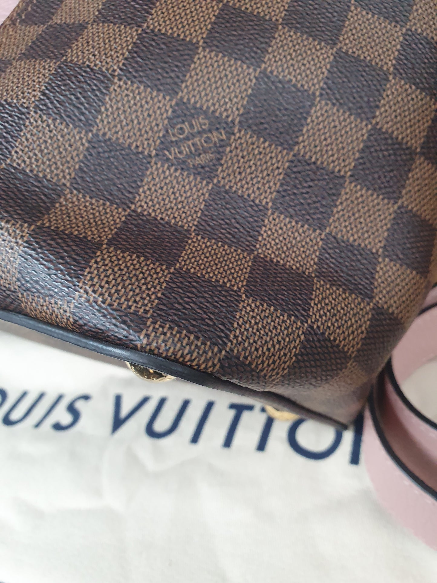 Original Louis Vuitton Jersey MM Ebene Magnolia Schultertasche FullSet