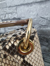 Original Louis Vuitton Galliera GM Schultertasche Python Leder