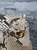 Original Louis Vuitton Galliera GM Schultertasche Python Leder