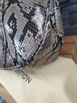 Original Louis Vuitton Galliera GM Schultertasche Python Leder