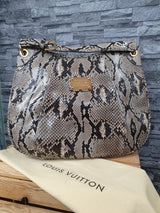 Original Louis Vuitton Galliera GM Schultertasche Python Leder