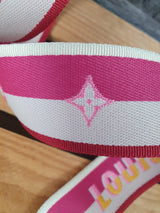 NEU! Original Louis Vuitton Diane Schulterriemen Textil  Schultergurt Pink