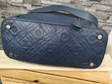 Original Louis Vuitton Antheia Ixia Leder Schultertasche Blau
