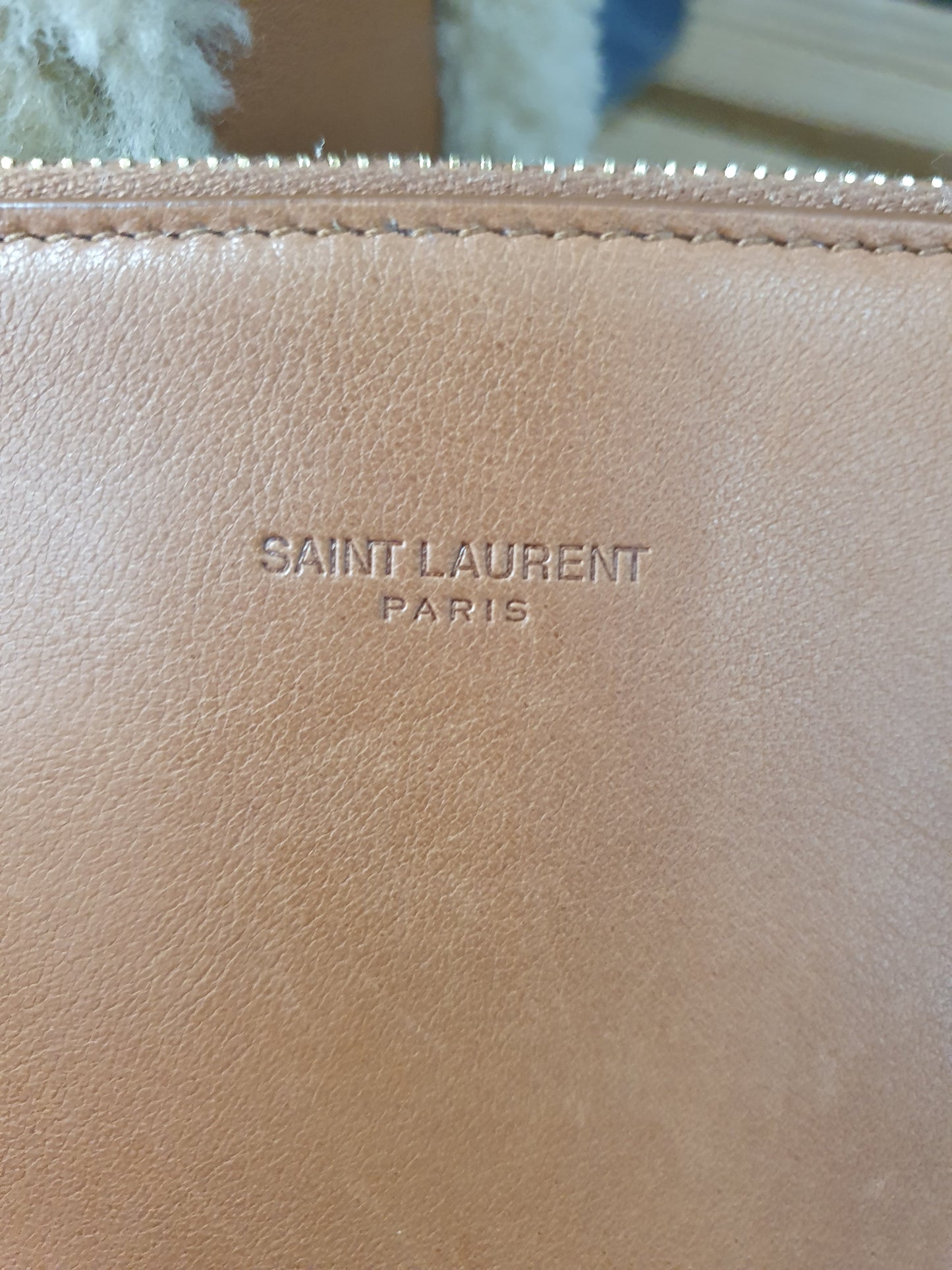 Original Saint Laurent Schultertasche Hobo Bag Lammfell Neuwertig