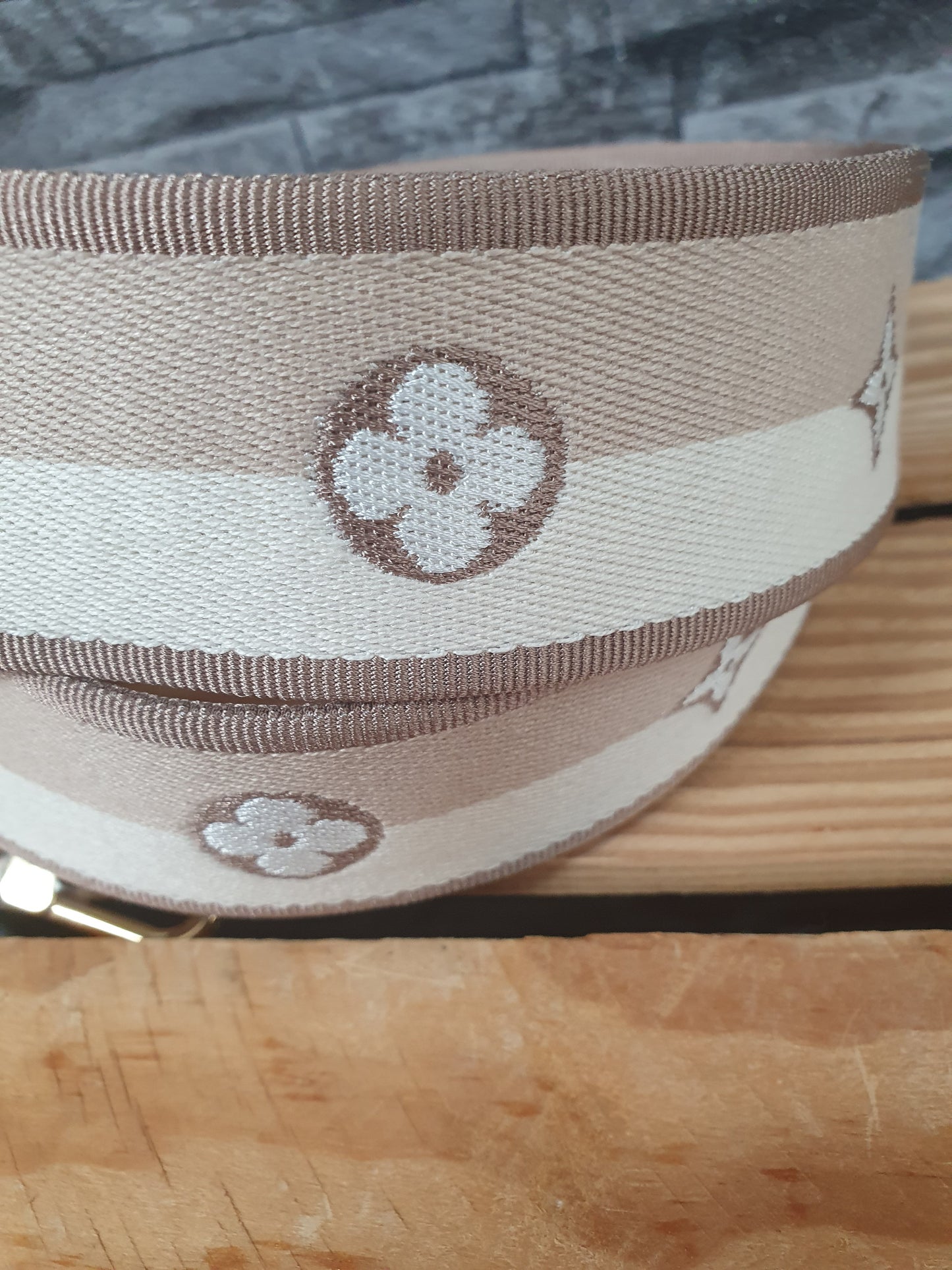 NEU! Original Louis Vuitton Schulterriemen  Textil  Schultergurt Beige