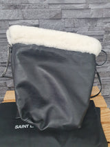 Saint Laurent YSL Schultertasche Lammfell Pochon Beutel
