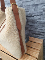 Original Saint Laurent Schultertasche Hobo Bag Lammfell