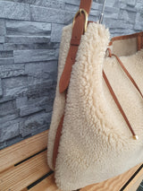 Original Saint Laurent Schultertasche Hobo Bag Lammfell