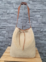 Original Saint Laurent Schultertasche Hobo Bag Lammfell