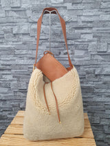 Original Saint Laurent Schultertasche Hobo Bag Lammfell