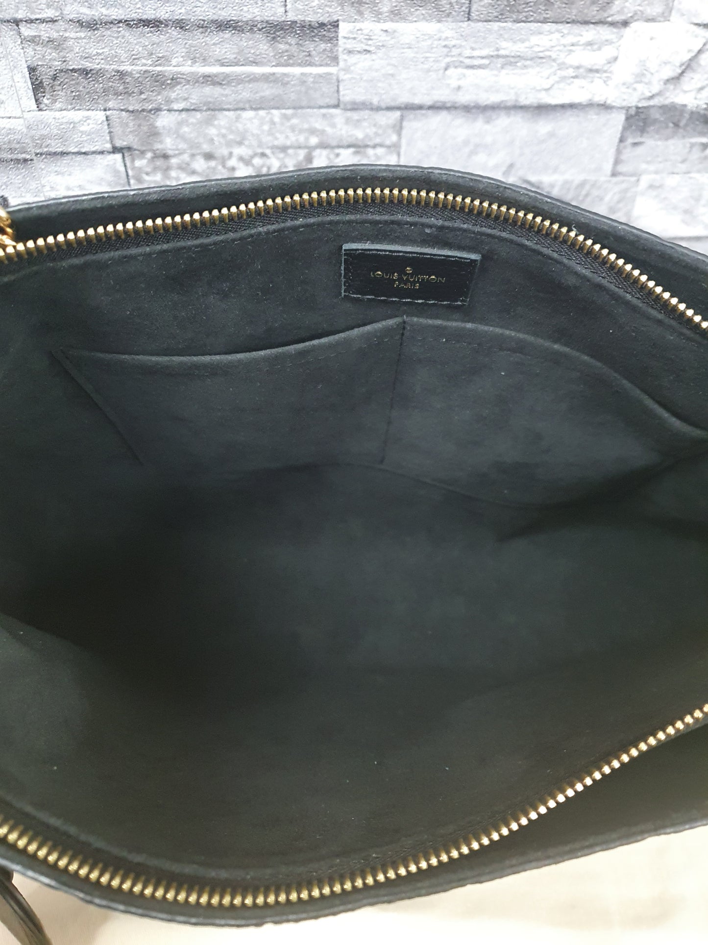 Original Louis Vuitton Surene MM Empreinte Leder Schwarz FullSet
