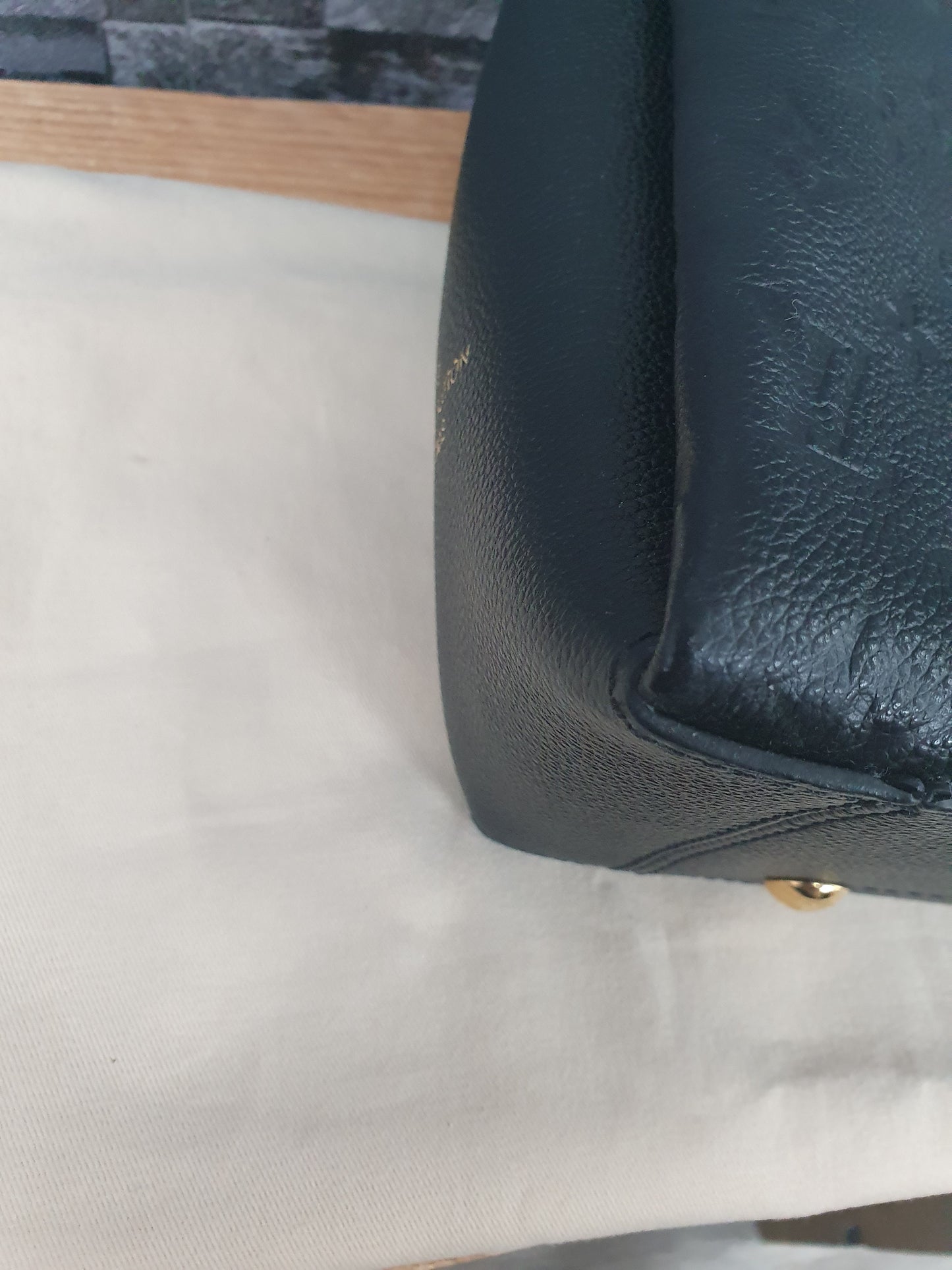 Original Louis Vuitton Surene MM Empreinte Leder Schwarz FullSet