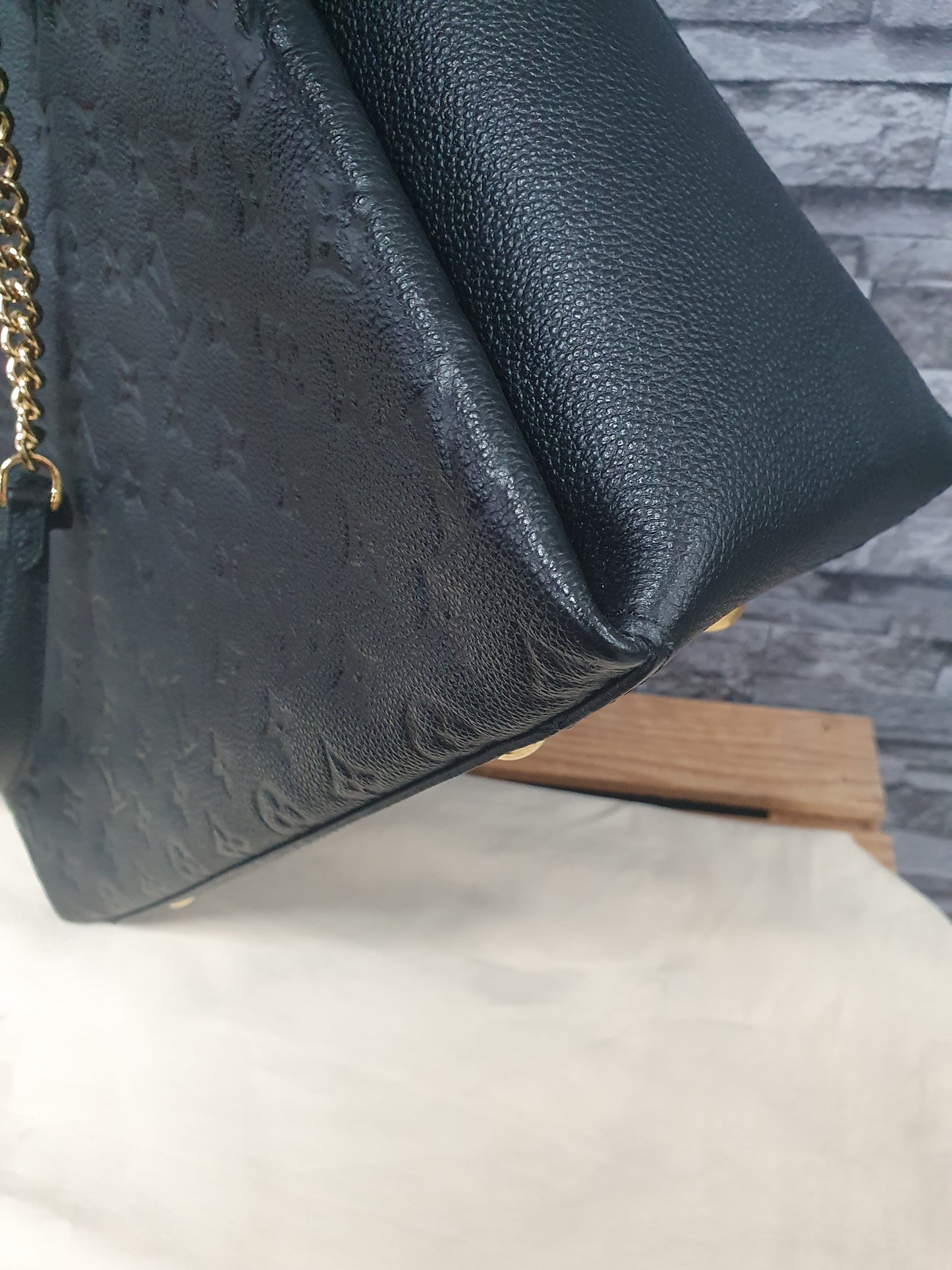 Original Louis Vuitton Surene MM Empreinte Leder Schwarz FullSet