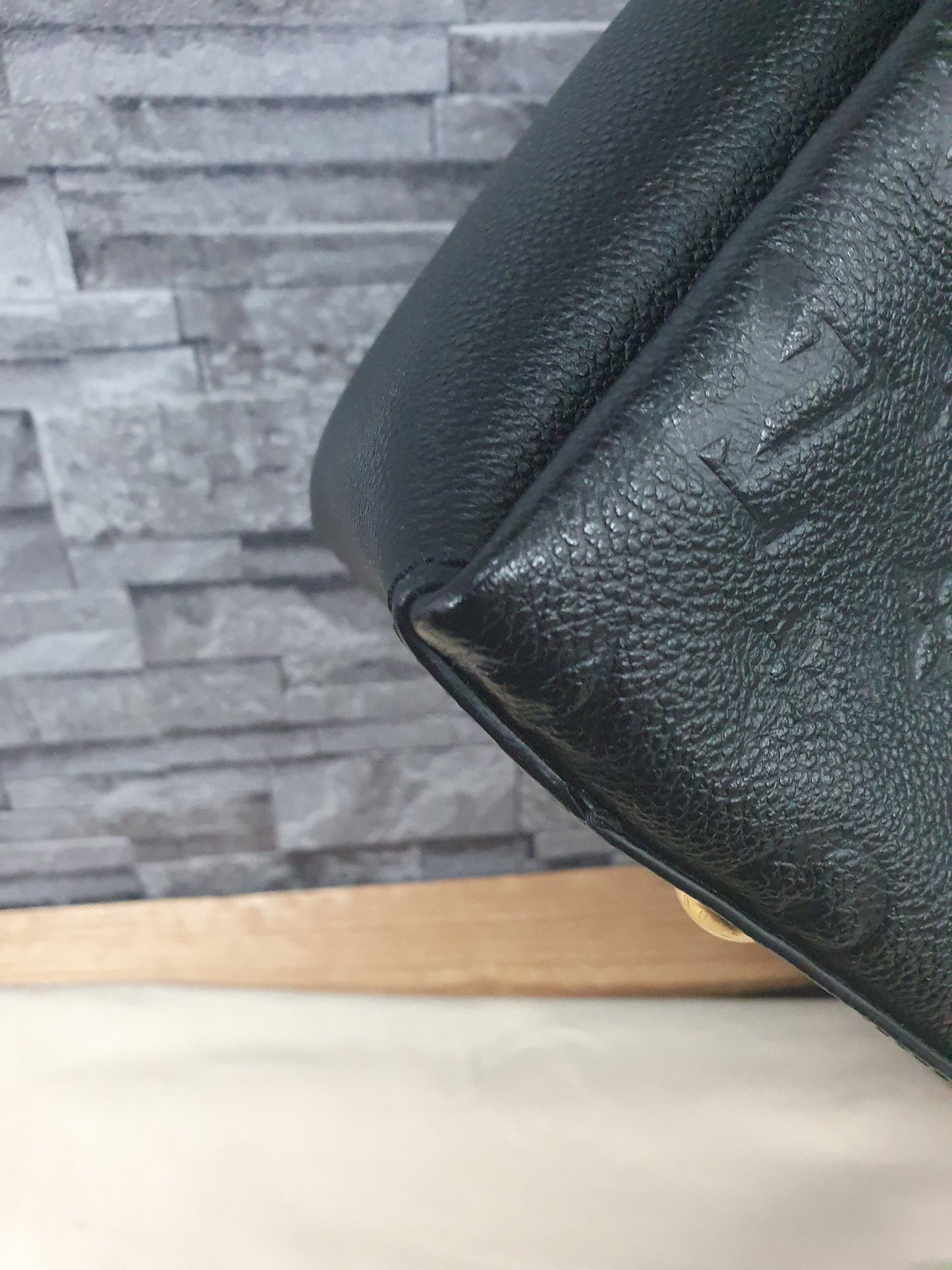 Original Louis Vuitton Surene MM Empreinte Leder Schwarz FullSet