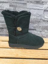 UGG  Bailey Button Bling Gold  Lammfell  Schwarz Gr.38