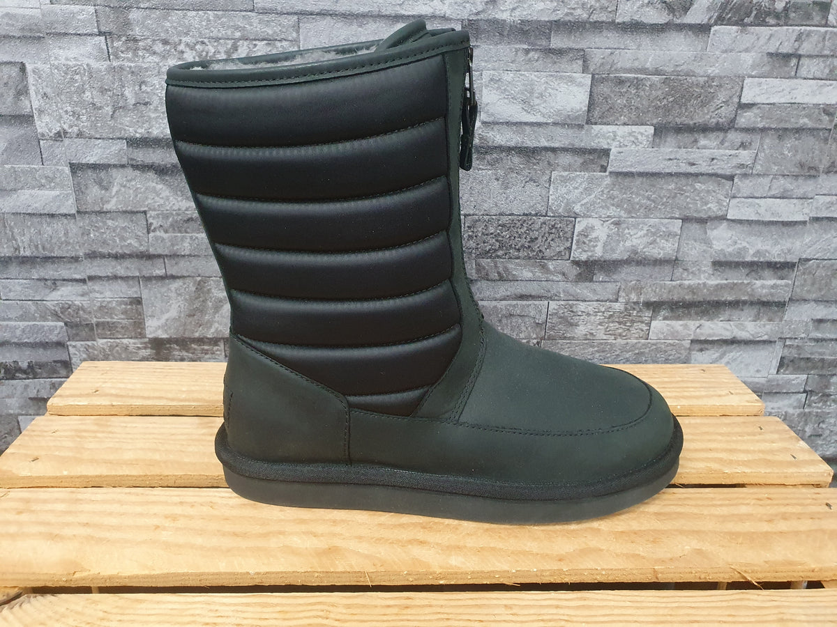 Original UGG Boots  Stiefel Zaire Nubuck Leder Schwarz Lammfell Gr.39
