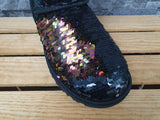 UGG Boots Short Sequin Schwarz Pailletten