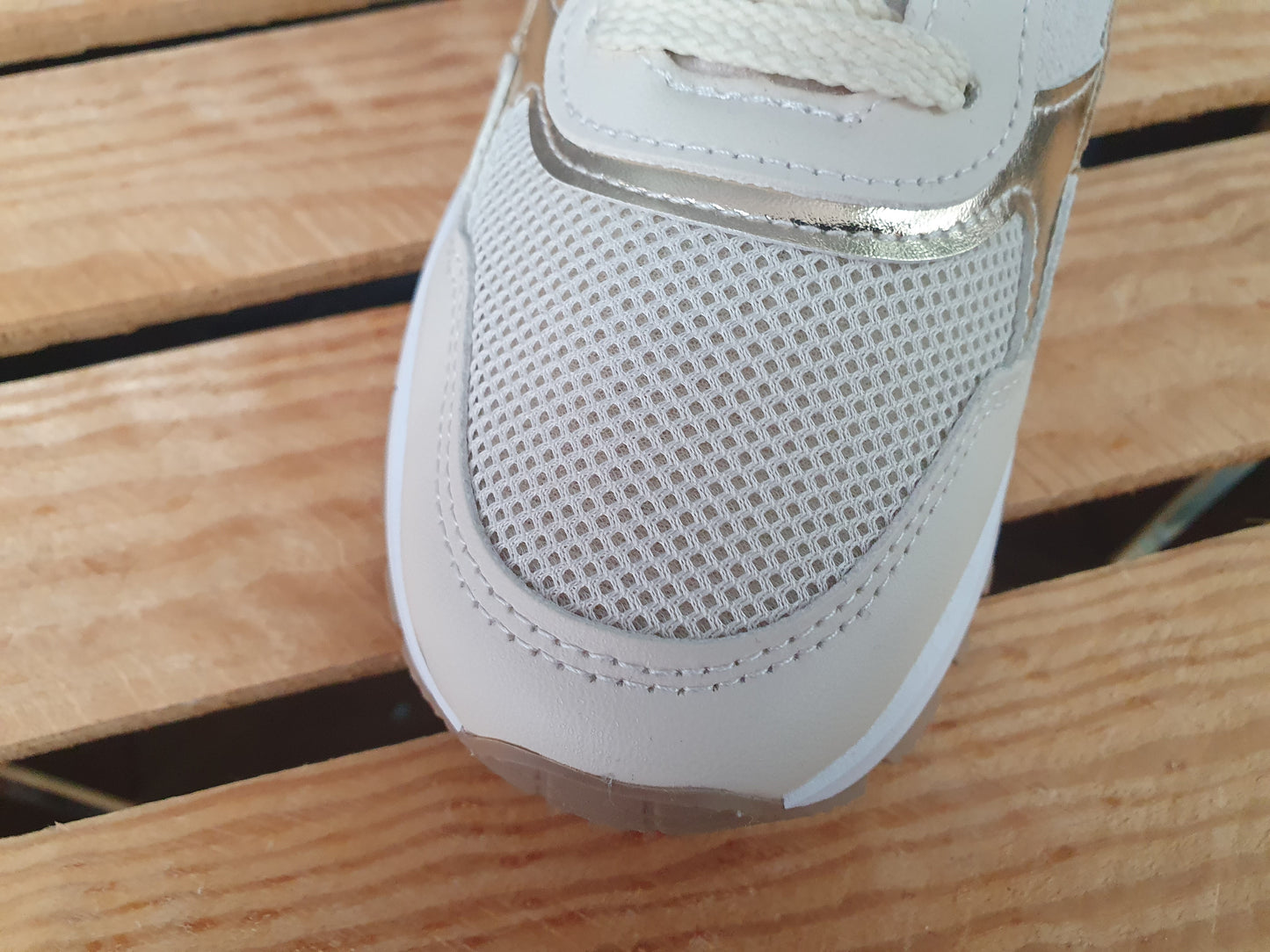 Damen Sneaker Schuhe Beige &  Grau Schuhe