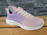 Damen Sneaker Sportschuhe Schuhe  Pink &  Grau