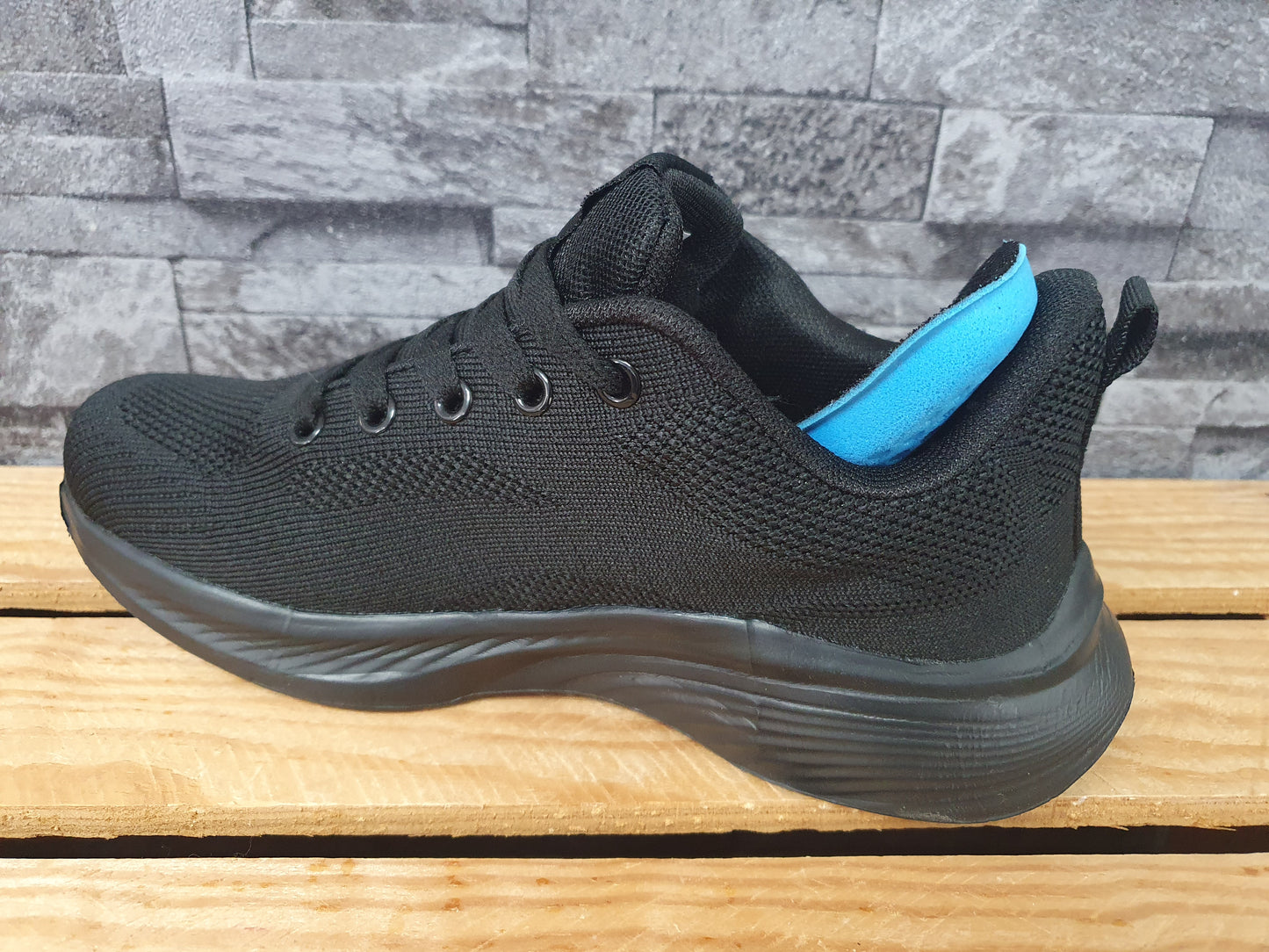 Damen Sneaker Schuhe Schwarz Sportschuhe