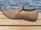Herren Magnus Halbschuhe Slipper PU  Schuhe Braun & Schwarz