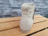 Damen Stiefeletten Beige Schuhe