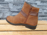 Damen Stiefeletten Jarpex Wildleder Maron
