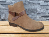 Damen Stiefeletten Jarpex Wildleder Maron