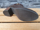 DamenJarpex Spanische  Wildleder Stifeletten Leder  Braun