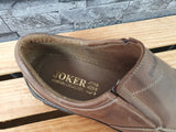 Herren Joker Halbschuhe Leder Braun 44