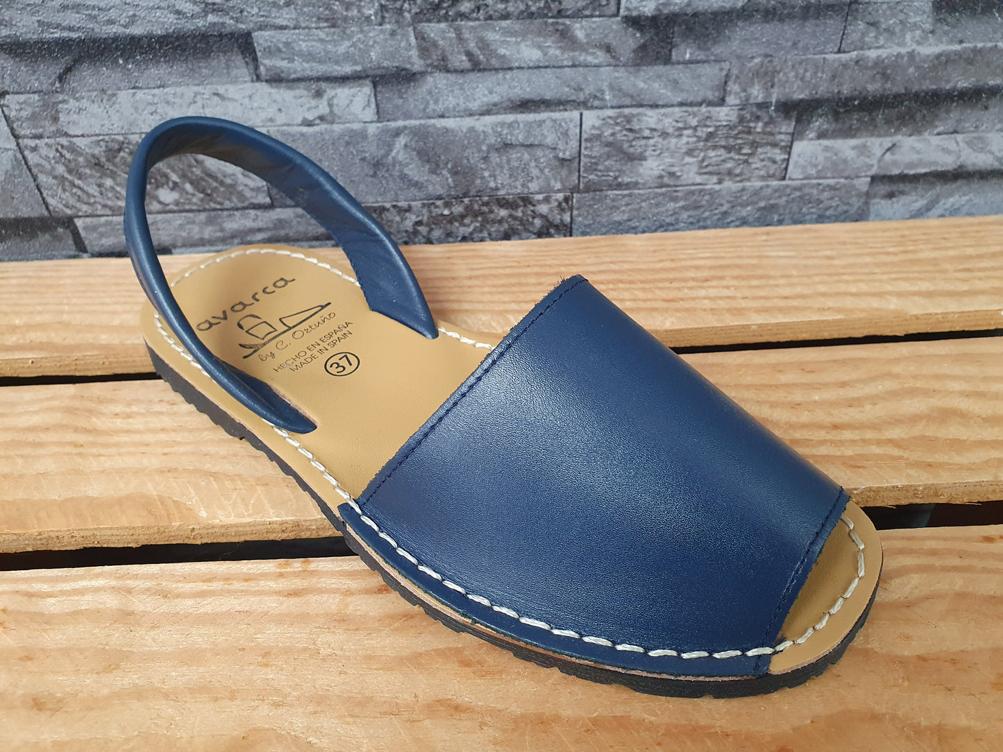 Avarca Damen Spanische Sandalen Leder