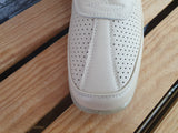 Scandi Damen Halbschuhe 1x Klett Beige Vanille Sommer Blume