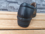 Damen Halbschuhe Schwarz &  Braun Lederinnensohle