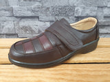 Damen Halbschuhe Schwarz &  Braun Lederinnensohle