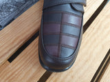 Damen Halbschuhe Schwarz &  Braun Lederinnensohle
