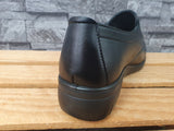 Scandi Damen Hausschuhe Schuhe 1x Klett Glitzer Schwarz