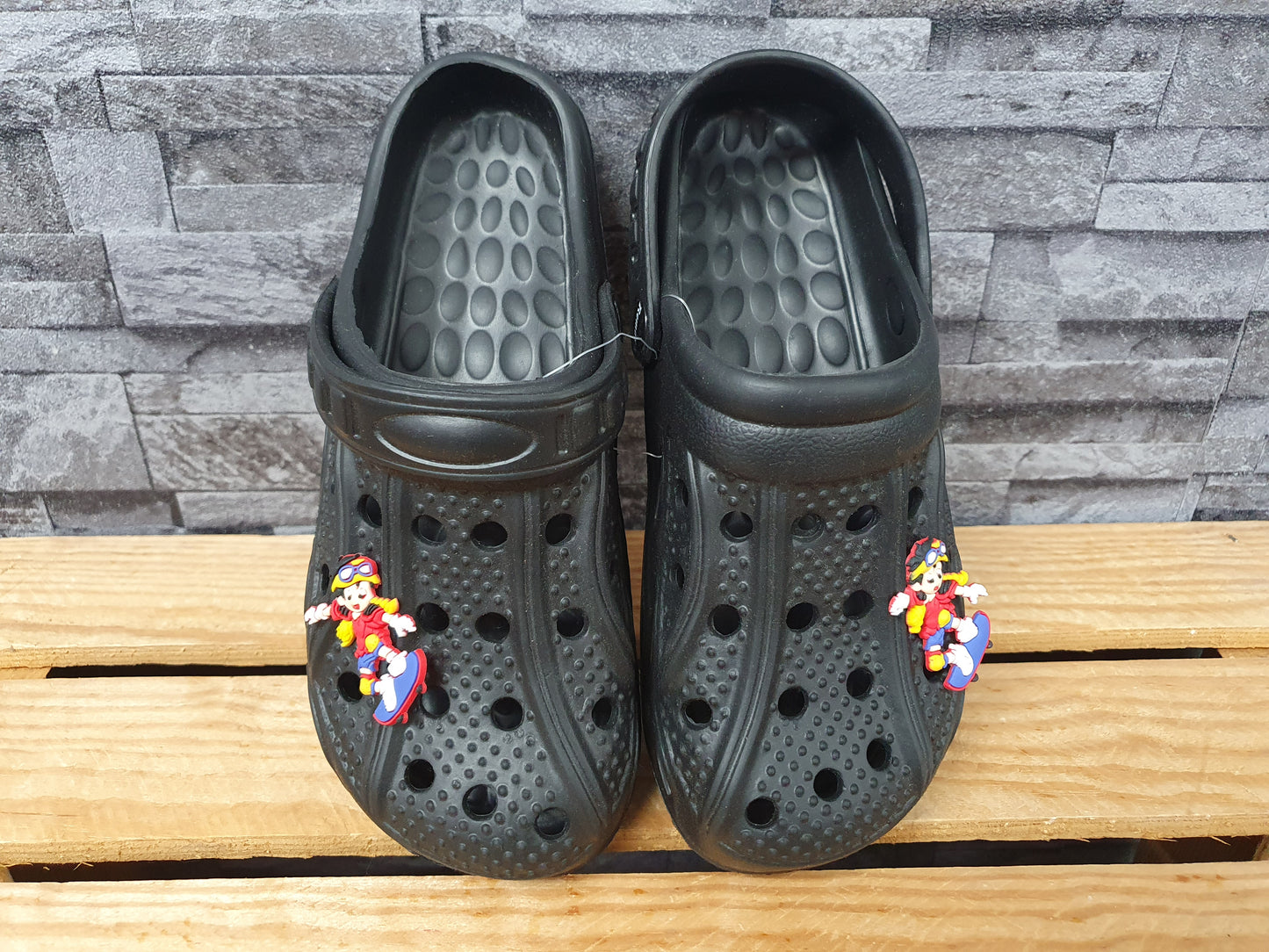 Clogs Kinder Hauschuhe Strandschuhe Motiv