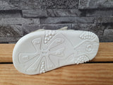 Happy Be Sandalen Leder Weiß Blume 2x Klett