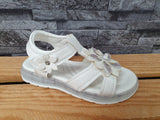 Kinder Sommersandalen mit Klettverschluss – Blumenmotiv