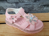 Kinder Sommersandalen mit Klettverschluss – Blumenmotiv