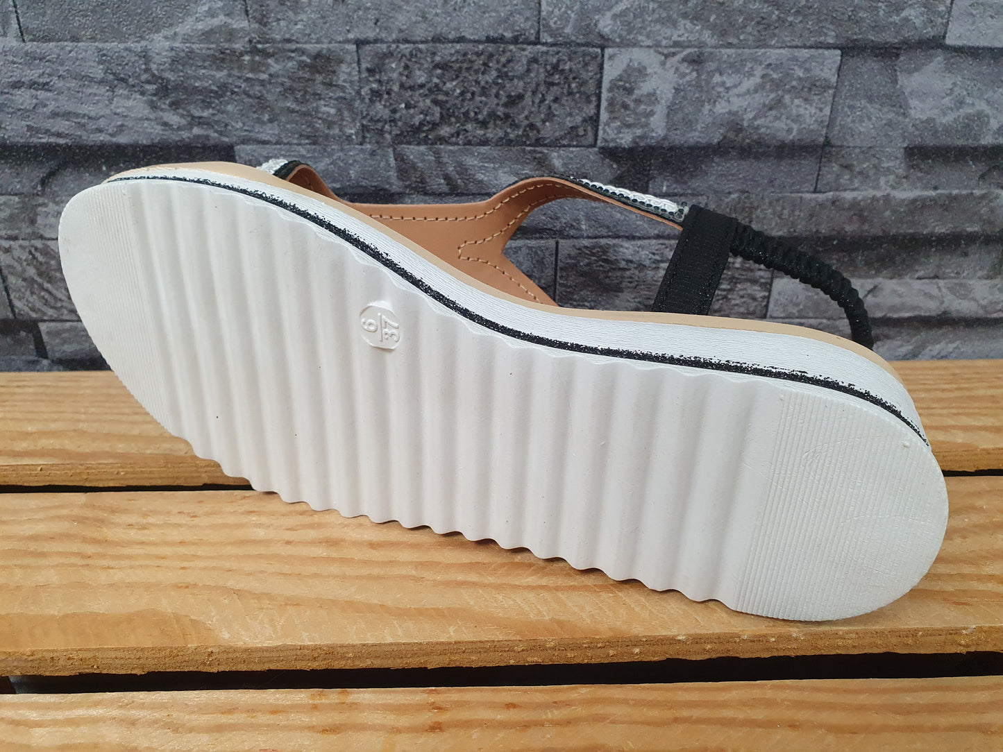 Damen Sandalette Glitzer Silber Schwarz Größe 37-41